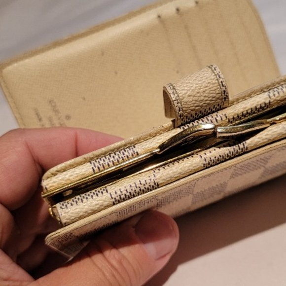 Louis Vuitton Damier Azur Port Monnaie Kisslock Wallet - Picture 8 of 10